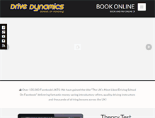 Tablet Screenshot of drive-dynamics.co.uk